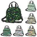 Axyaa Cactus Green Floral Thermal Lunch Bag with Adjustable Strap