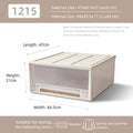 Axyaa Closet Organizer Storage Bins with Lid: Desktop Box for Clothes, Socks, Underwear