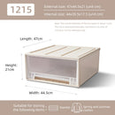 Axyaa Closet Organizer Storage Bins with Lid: Desktop Box for Clothes, Socks, Underwear