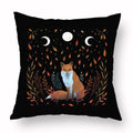 Axyaa Psychedelic Moon Butterfly Pillow Covers for Bedroom and Living Room 45x45cm