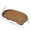 Axyaa Wooden Tea Coffee Tray Dessert Plate Kitchen Decor Food Dish Tray