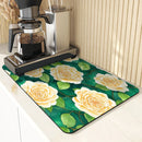 Axyaa Plant Oil Painting Kitchen Antiskid Drying Mat