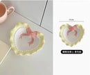 Axyaa Bowknot Dinner Plate for Girls - Heart Design, Ideal for Breakfast, Desserts & Snacks