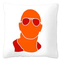 Axyaa Rock Face Cushion Cover: Funny Meme Throw Pillow for Home Decoration