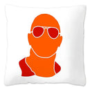 Axyaa Rock Face Cushion Cover: Funny Meme Throw Pillow for Home Decoration