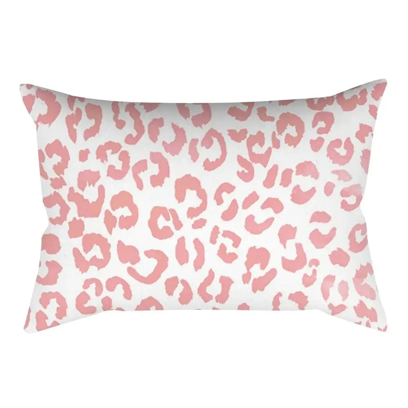 Axyaa Pink Geometric Stripes Pillow Cover for Home Decor and Living Room