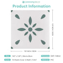 Axyaa Vinyl Non-Slip Floor Tile Sticker Waterproof 20cm x 20cm