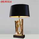 Axyaa Nordic Gold LED Table Lamp for Home Decor Bedroom Living Room
