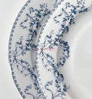 Axyaa Retro Floral Ceramic Plate | Antique Style Tableware for Pasta & Dessert