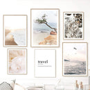Axyaa Seaside Seagull Canvas Art Print Seascape Wall Poster Modern Home Decor