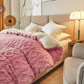Axyaa Plush Cashmere Duvet Cover, Double-sided Fleece Comforter, Winter Warmth Blanket