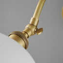 Copper Wall Light with Edison Bulb, Ceramic Base, Adjustable Rotation - Axyaa Brand