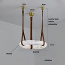 Axyaa Marble Chandelier Indoor LED Pendant Light - Stylish Home Décor Lighting Trend