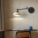 Axyaa Swing Arm LED Wall Lamps in Yellow Travertine