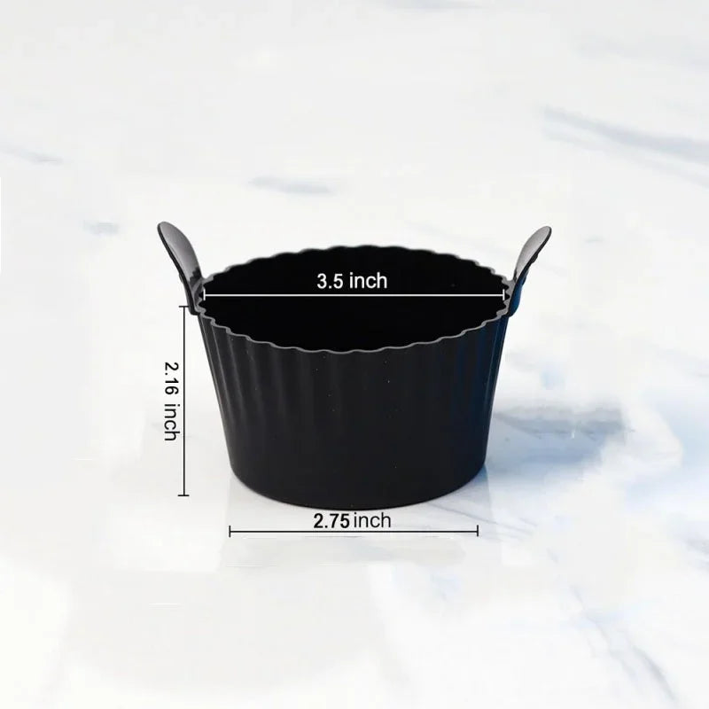 Axyaa Silicone Basket Muffin Cup Mold for Air Fryer, Oven, Microwave.