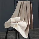 Axyaa Cotton Bath Towel Set, Embroidered Gift, 140x70cm, Various Colors