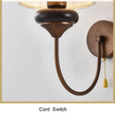 Axyaa Nordic Antique Wall Light with Switch for Bedroom, Living Room, and Study