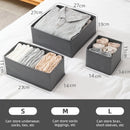 Axyaa Drawer Organizers for Clothes, Underwear, Socks - Foldable Storage Bins
