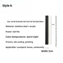 Axyaa Outdoor LED Wall Light - Minimalist, Waterproof Linear Fixture for Villa & Exterior Walls
