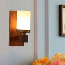 Axyaa Solid Wood Wall Lamp for Living Room TV Bedroom Corridor Staircase