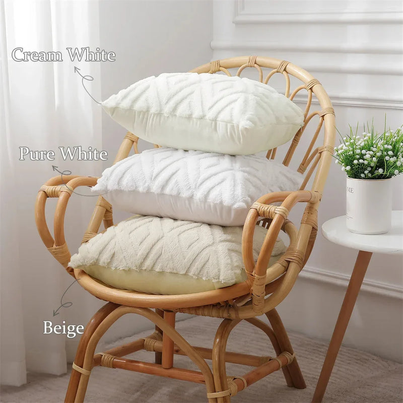 Axyaa Plush Cotton Pillow Covers for Home Decor.