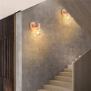 Axyaa Iron White Lampshade Wall Sconce - Modern Indoor Lighting