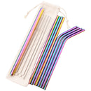 Axyaa Stainless Steel Straw Set - Colorful, High Quality, Reusable Straw
