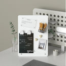Axyaa Desktop Magnetic Board with Stand and Clamp - Metal Display for Magnets