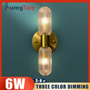 Axyaa Glass Rod LED Wall Light - Modern Bedroom Living Room Interior Lamp