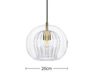 Axyaa Grey Glass Pendant Light for Kitchen Island Living Room Bedroom Bar
