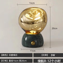 Axyaa Glass Marble Table Lamp with USB Charging & Touch Switch