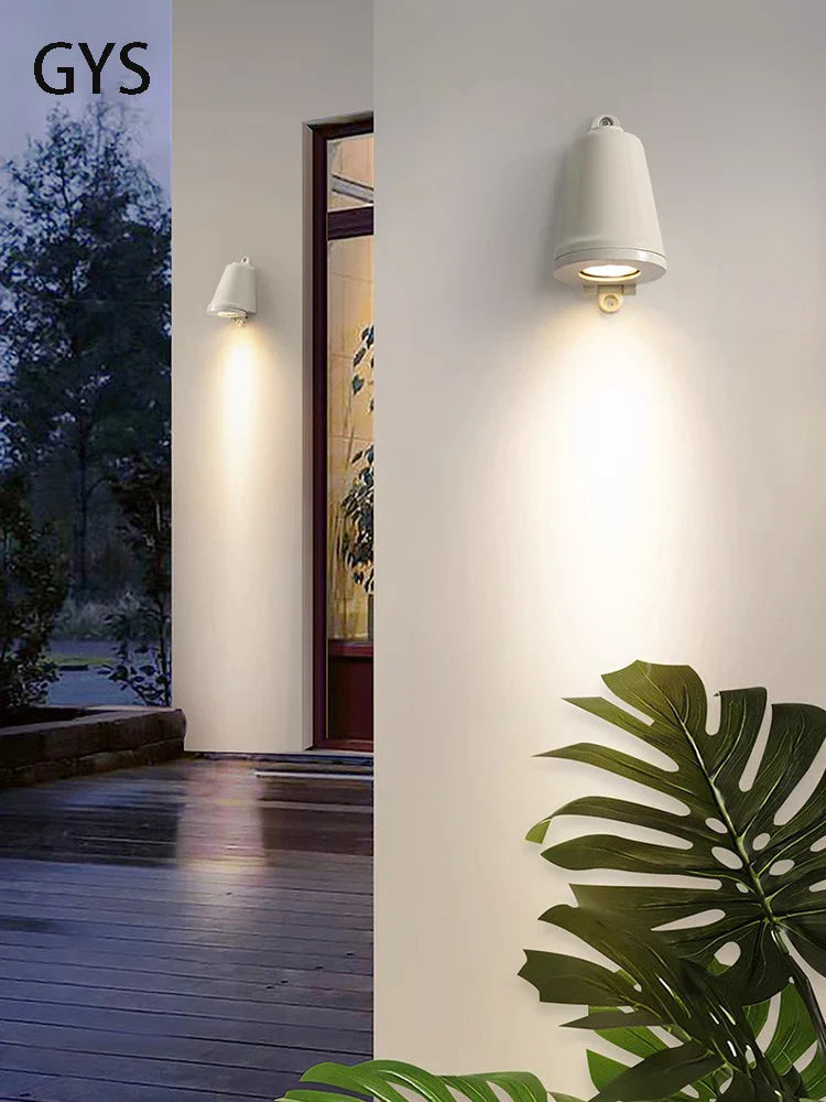 Axya Outdoor Wall Lamp: Waterproof Minimalist Garden Lighting for Villa Balcony