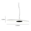 Axyaa Black White Pendant Light | Nordic Design Hanging Lamp for Living Room