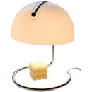 Axyaa Nordic Yellow Glass Table Lamp Unique Iron Hat Style Bedside Light