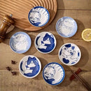 Axyaa Underglazed Cat Kitten Small Snack Plate