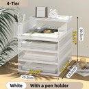 Metal Mesh Desk Organizer Axyaa A4 Paper Document File Letter Pen Tray Shelf