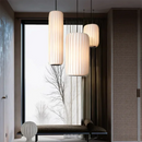 Axyaa Modern Silk Pendant Chandelier | Minimalist LED Indoor Lighting