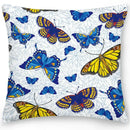 Axyaa Butterfly Flower Cushion Cover - Elegant Home & Office Decor