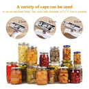 Axya Stainless Steel Manual Can Opener Tool - Adjustable Twist Cap Lid Jar Bottle Opener