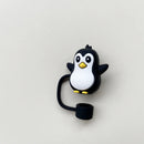 Axyaa Bear Silicone Straw Cap for Tumbler Decoration, 1 PC