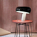 Axyaa Marble Mushroom Table Lamps Orange Black for Bedside Living Room