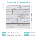Axyaa 10Pcs Pastoral Style Wood Peel and Stick Wall Panels