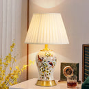 Axyaa Chinese Ceramic Bird Table Lamp European Style Living Room Bedroom Decor