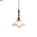 Axyaa Clear Glass LED Pendant Lights, Nordic Modern Hanging Lamp for Indoor Home Decor