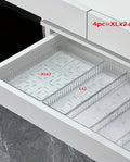 Axyaa Drawer Desk Organizer Set for Office Supplies and Cosmetic Storage
