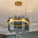 Axyaa LED Pendant Chandeliers Modern Home Decor Lighting for Living & Dining Room