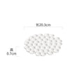 Axyaa White Ceramic Honeycomb Plate for Desserts, Snacks, Sushi & Molecular Cuisine