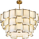 Axyaa Glass Pendant Chandelier for Home Villa Loft Lighting