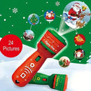 Axyaa Christmas Children's Projector Flashlight with 24 Toy Patterns