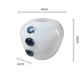 Axyaa Pebble Relief Glass Vase for Flower Arrangement and Home Decoration